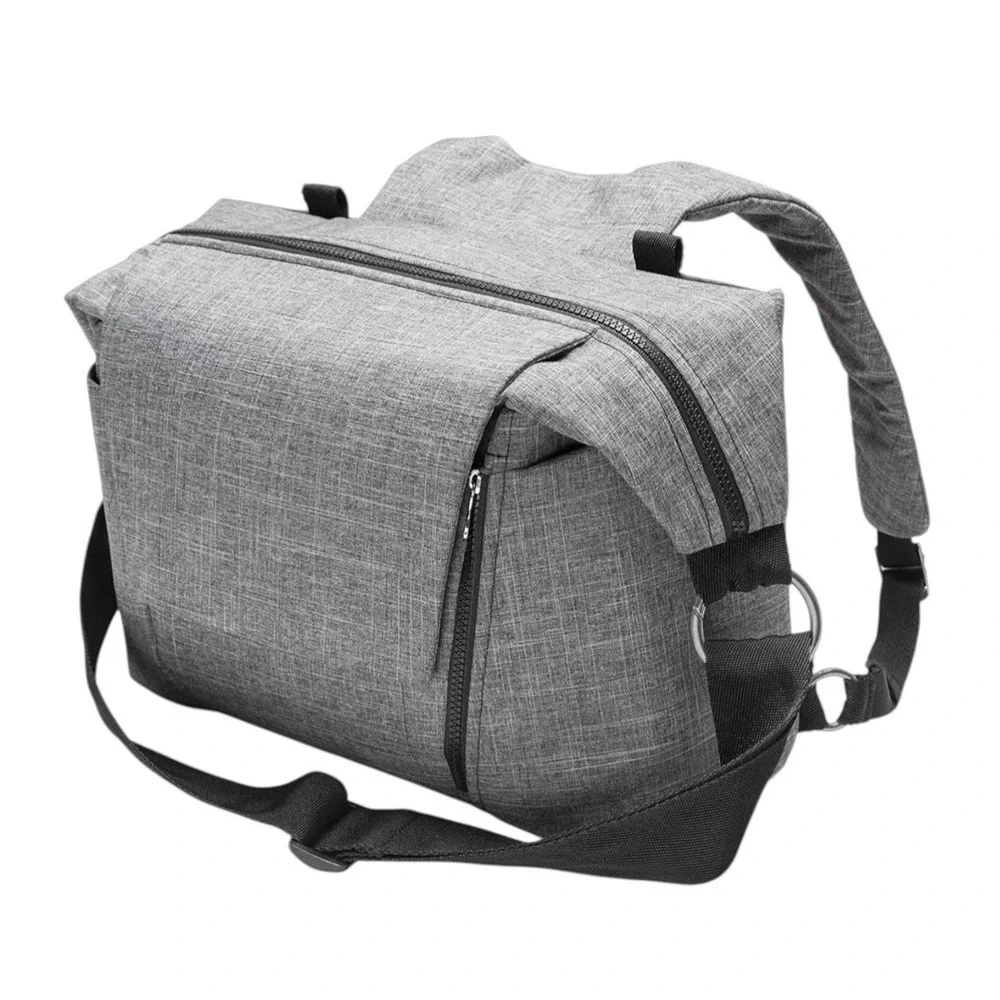 Premium Stokke 2-Way DiaperChanging Bag/ Backpack (Gray Melange -Model‎ 457104)